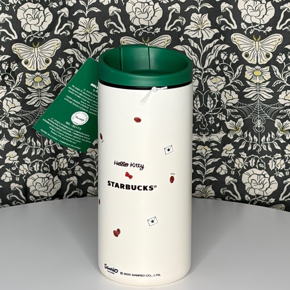Starbucks x Hello Kitty Tumbler with Green Lid and Hello Kitty Design - Picture 6 of 9